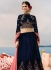 Blue velvet a line wedding lehenga choli 507