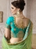 Rama green and blue satin silk wedding lehenga 4002