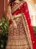 Red color wedding lehenga choli 13069