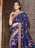 Blue pure banarasi silk wedding saree 1204