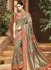 Grey pure banarasi silk wedding saree 1215