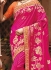 Pink pure banarasi silk wedding saree 1217