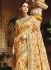 Cream pure banarasi silk wedding saree 1220