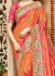 Orange pure banarasi silk wedding saree 1203