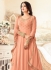 sonal chauhan rangoli peach party wear anarkali 26004