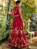 Maroon georgette embroidered wedding anarkali z502