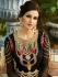 Black georgette embroidered wedding anarkali z505