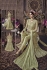 Pista green net wedding anarkali 104