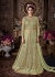 Pista green net wedding anarkali 104