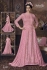 Pink net wedding anarkali 105