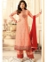 Drashti Dhami peach semi stitched embroidered suit 1801