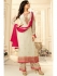 Drashti Dhami white semi stitched embroidered suit 1803