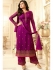 Drashti Dhami purple semi stitched embroidered suit 1804