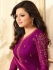 Drashti Dhami purple semi stitched embroidered suit 1804