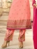 Drashti Dhami peach semi stitched embroidered suit 1805