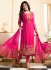 Ayesha takia rani pink georgette straight suit 25104