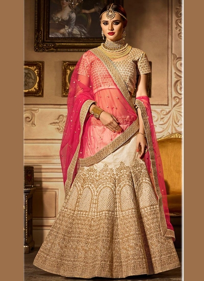 Dashing banglori silk zari work a line lehenga choli 5005