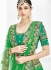 Green satin silk green wedding lehenga choli 1301