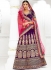 Purple color silk wedding lehenga choli 1306