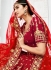 Red silk wedding lehenga choli 1308