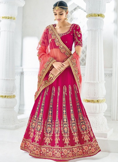 Gajri silk wedding lehenga 1310