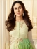 Kareena Kapoor cream and green georgette straight cut salwar kameez