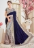 Grey Velvet Net Stone Worked Partywear Saree 4109