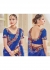 Blue Satin Net Embroidered Wedding Lehenga saree 4115