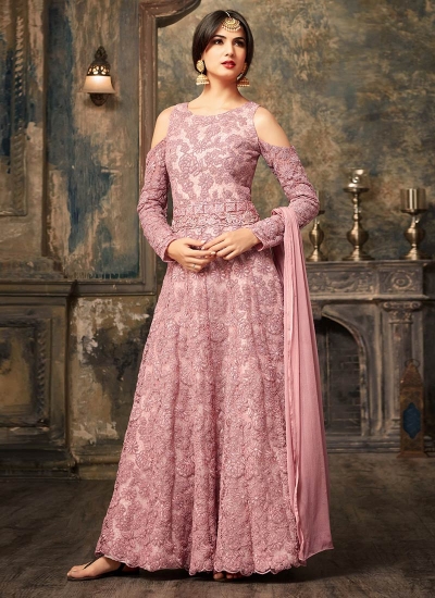 Sonal Chauhan Lavender Anarkali Suit 5106