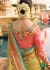 Beige green wedding saree 8010