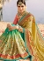 Beige green wedding saree 8010