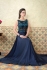 Blue color satin party wear anarkali kameez 5311