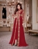 Shamita Shetty red color party wear anarkali kameez