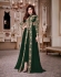 Shamita Shetty Green color party wear anarkali kameez