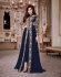 Shamita Shetty Blue color party wear anarkali kameez