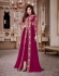 Shamita Shetty magenta color party wear anarkali kameez