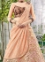 Party wear peach net lehenga 206