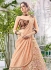 Party wear peach net lehenga 206