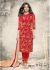 Priyanka chopra red color straight cut salwar kameez