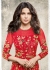 Priyanka chopra red color straight cut salwar kameez