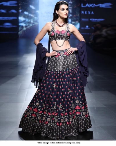 Bollywood Style Navy blue silk lakme fashion lehenga choli