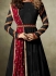 Jennifer Winget Black and maroon Lycra jacquard anarkali