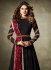 Jennifer Winget Black and maroon Lycra jacquard anarkali