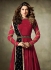 Jennifer Winget Maroon and Black Lycra jacquard anarkali