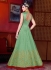 Green color shaded silk wedding anarkali