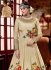 Beige color akira silk wedding anarkali