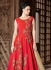 Red color silk wedding anarkali