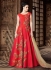 Red color silk wedding anarkali