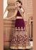 Wine color Tora wedding lehenga choli