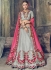 Grey banarasi wedding lehenga choli